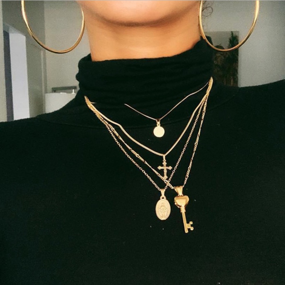 layered necklace
